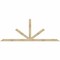 Ekena Millwork Saratoga Rough Sawn Timber Gable Bracket, Douglas Fir, 108"W x 40"H x 2"D x 4"F, 9/12 Pitch GBW108X40X0204SAR00RDF - alternate 1